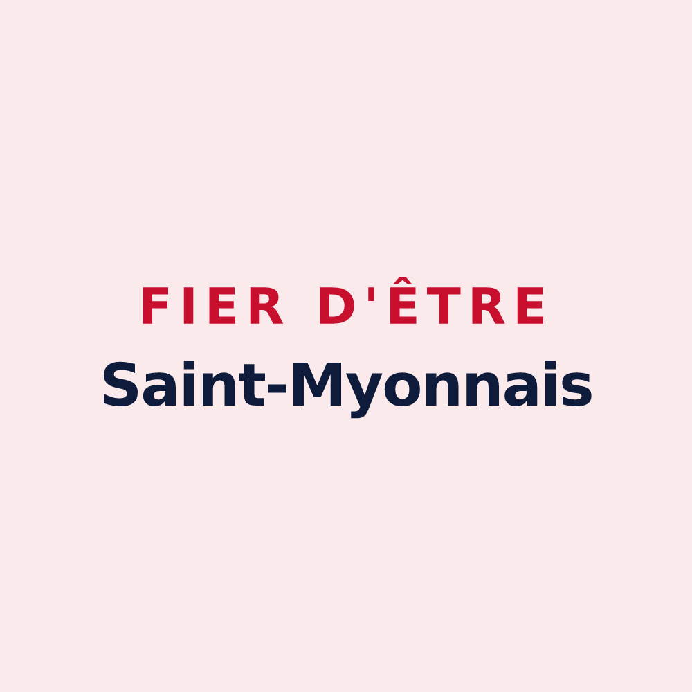 Magnet « Fier d'être Saint-Myonnais » — design pour Saint-Myon