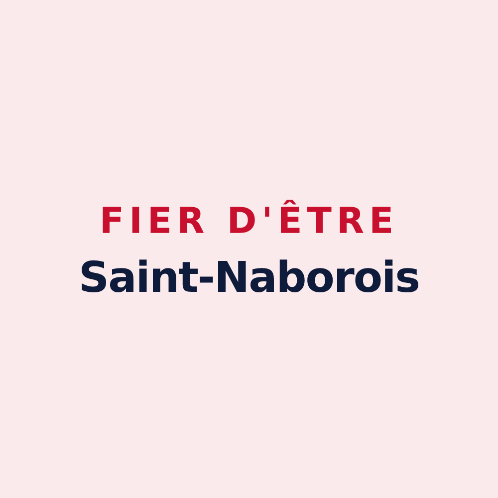 Magnet « Fier d'être Saint-Naborois » — design pour Saint-Nabor