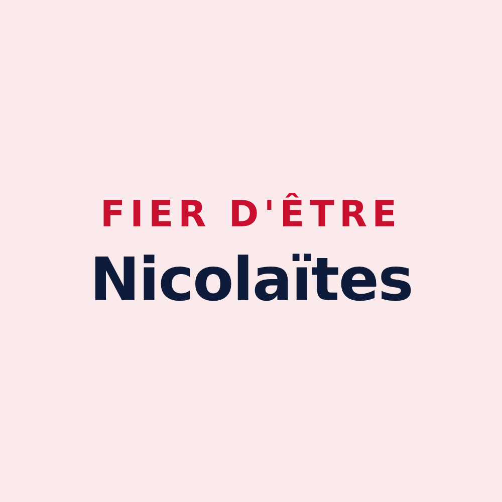 Magnet « Fier d'être Nicolaïtes » — design pour Saint-Nicolas-de-la-Balerme