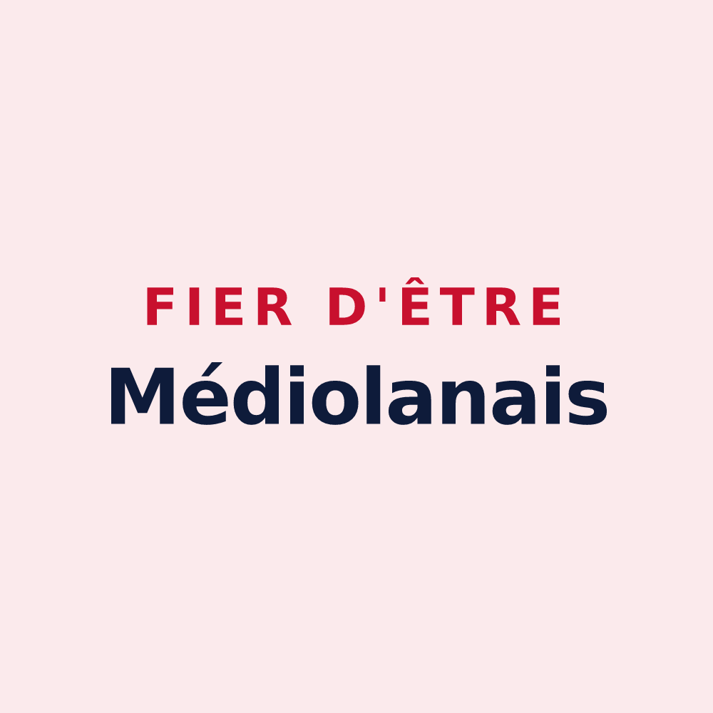 Magnet « Fier d'être Médiolanais » — design pour Saint-Nicolas