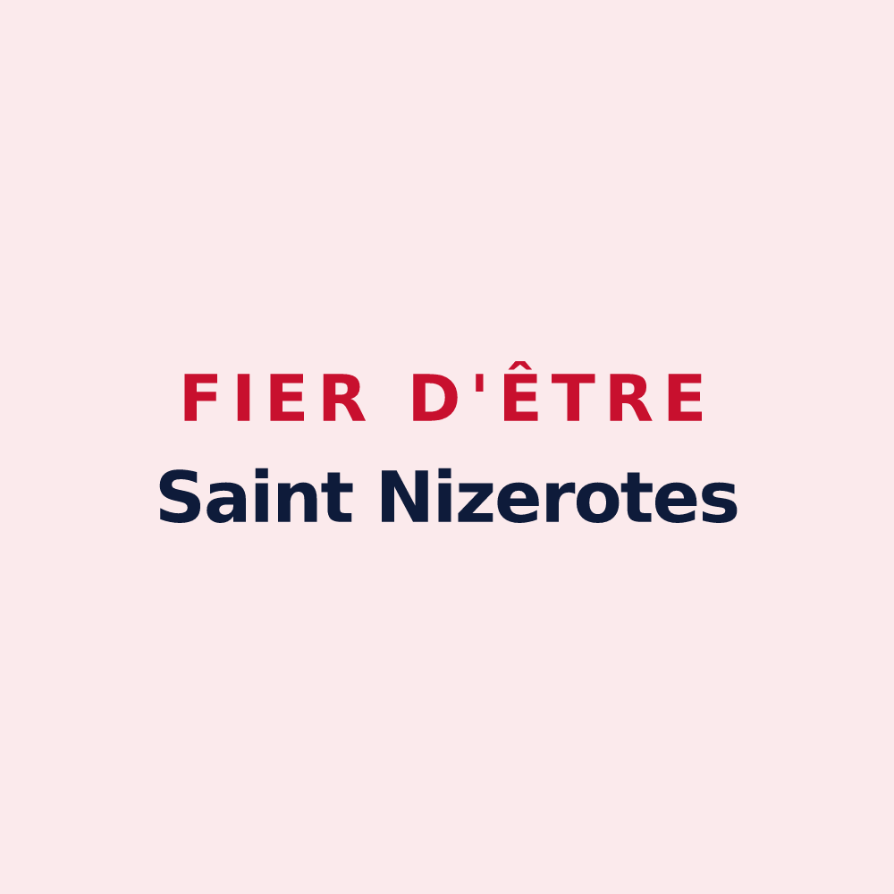 Magnet « Fier d'être Saint Nizerotes » — design pour Saint-Nizier-sous-Charlieu
