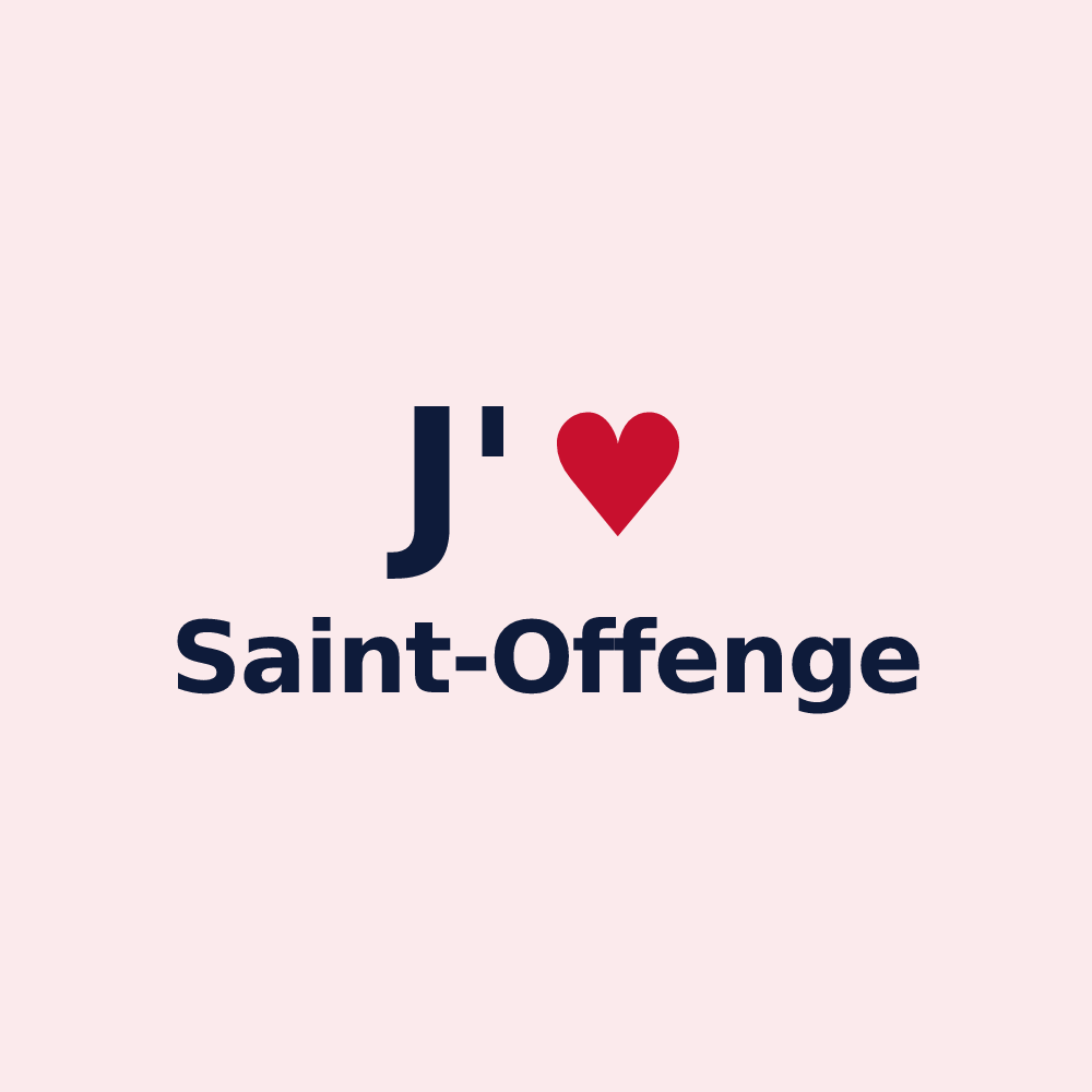 Magnet personnalisé Saint-Offenge — design J'aime Saint-Offenge