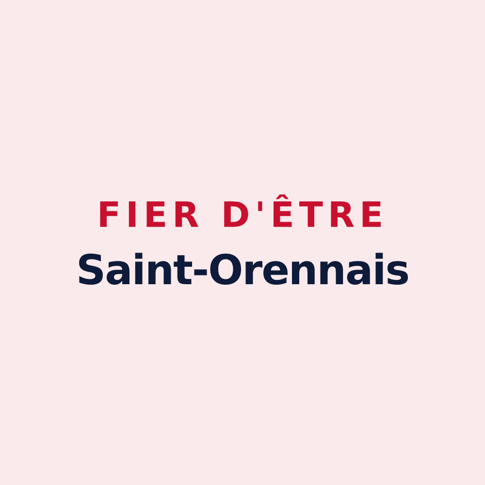 Magnet « Fier d'être Saint-Orennais » — design pour Saint-Orens-de-Gameville