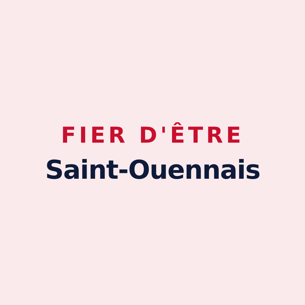 Magnet « Fier d'être Saint-Ouennais » — design pour Saint-Ouën-des-Toits