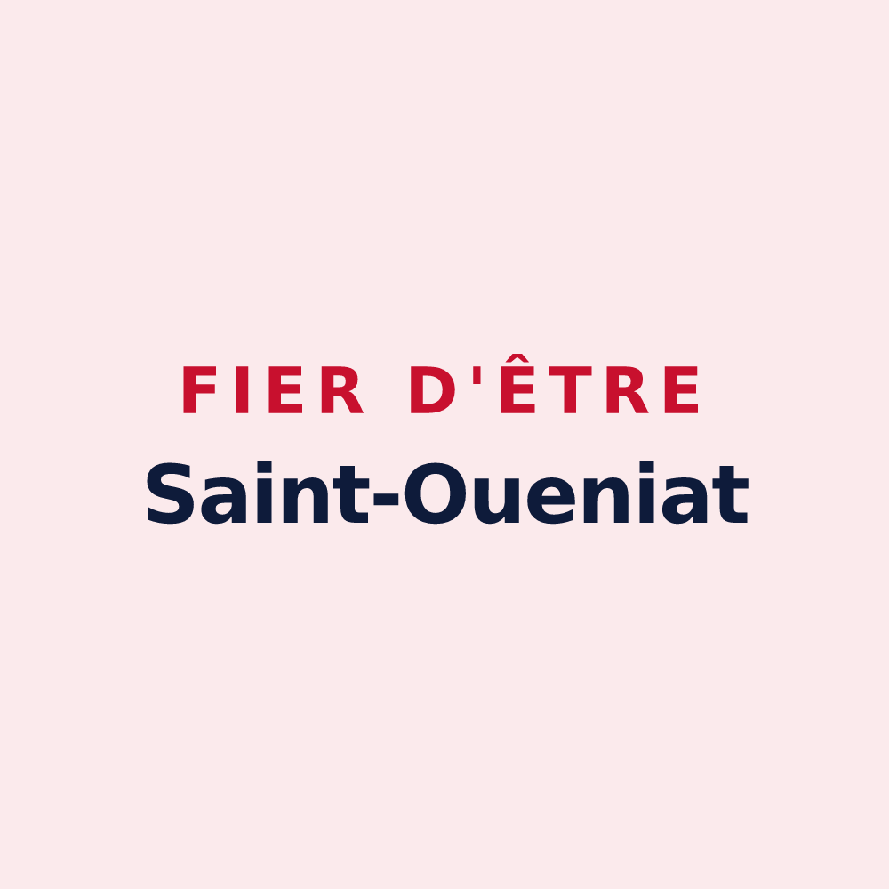 Magnet « Fier d'être Saint-Oueniat » — design pour Saint-Ouen-Domprot