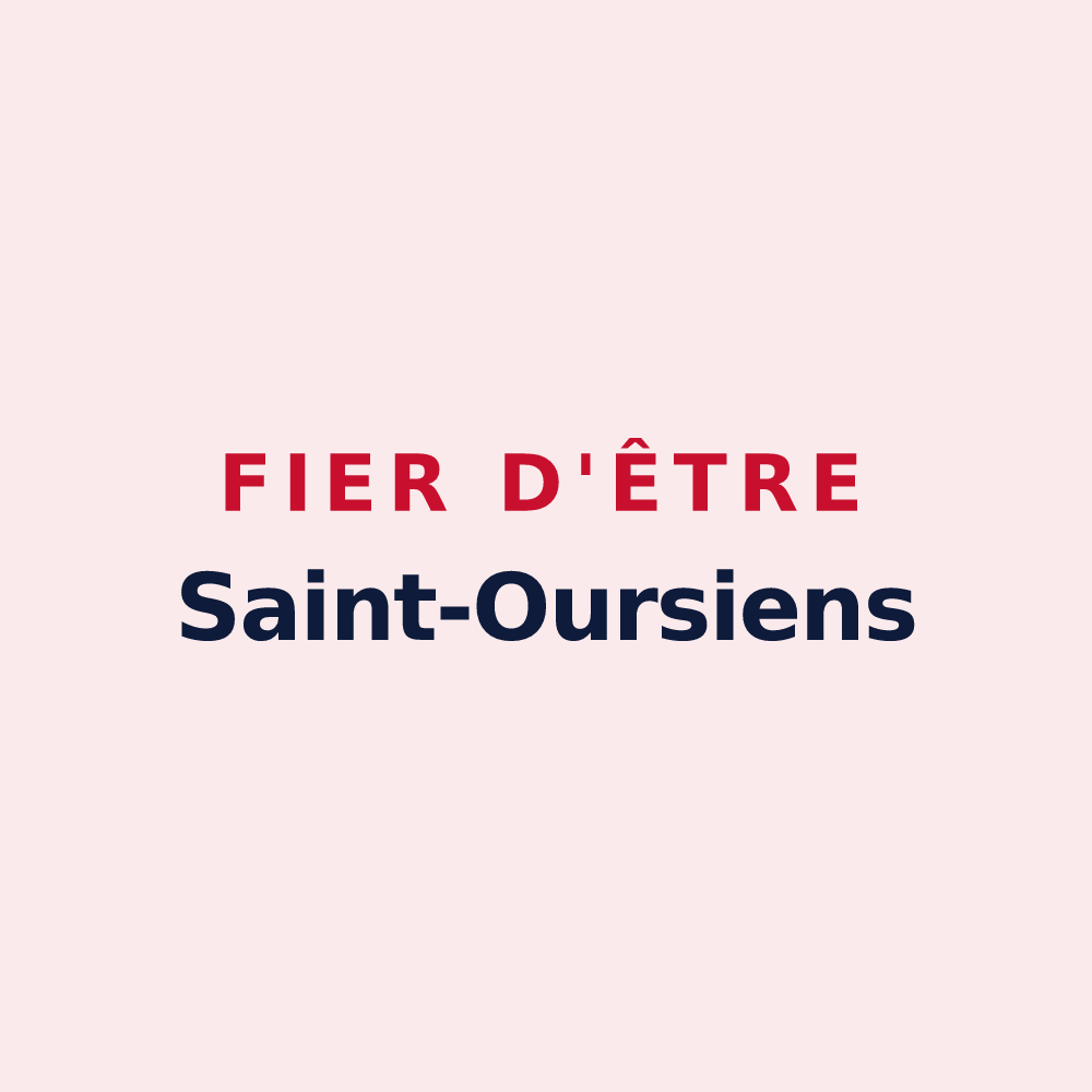 Magnet « Fier d'être Saint-Oursiens » — design pour Saint-Ours
