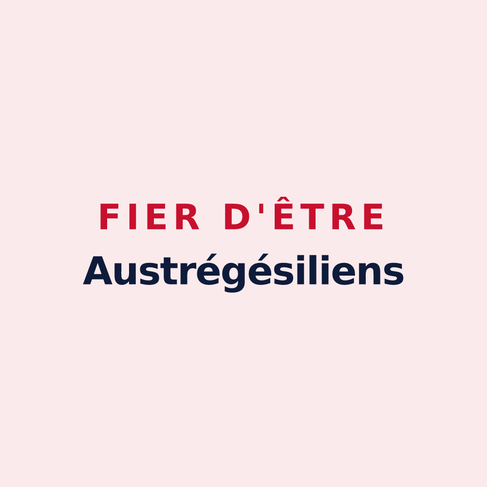 Magnet « Fier d'être Austrégésiliens » — design pour Saint-Outrille