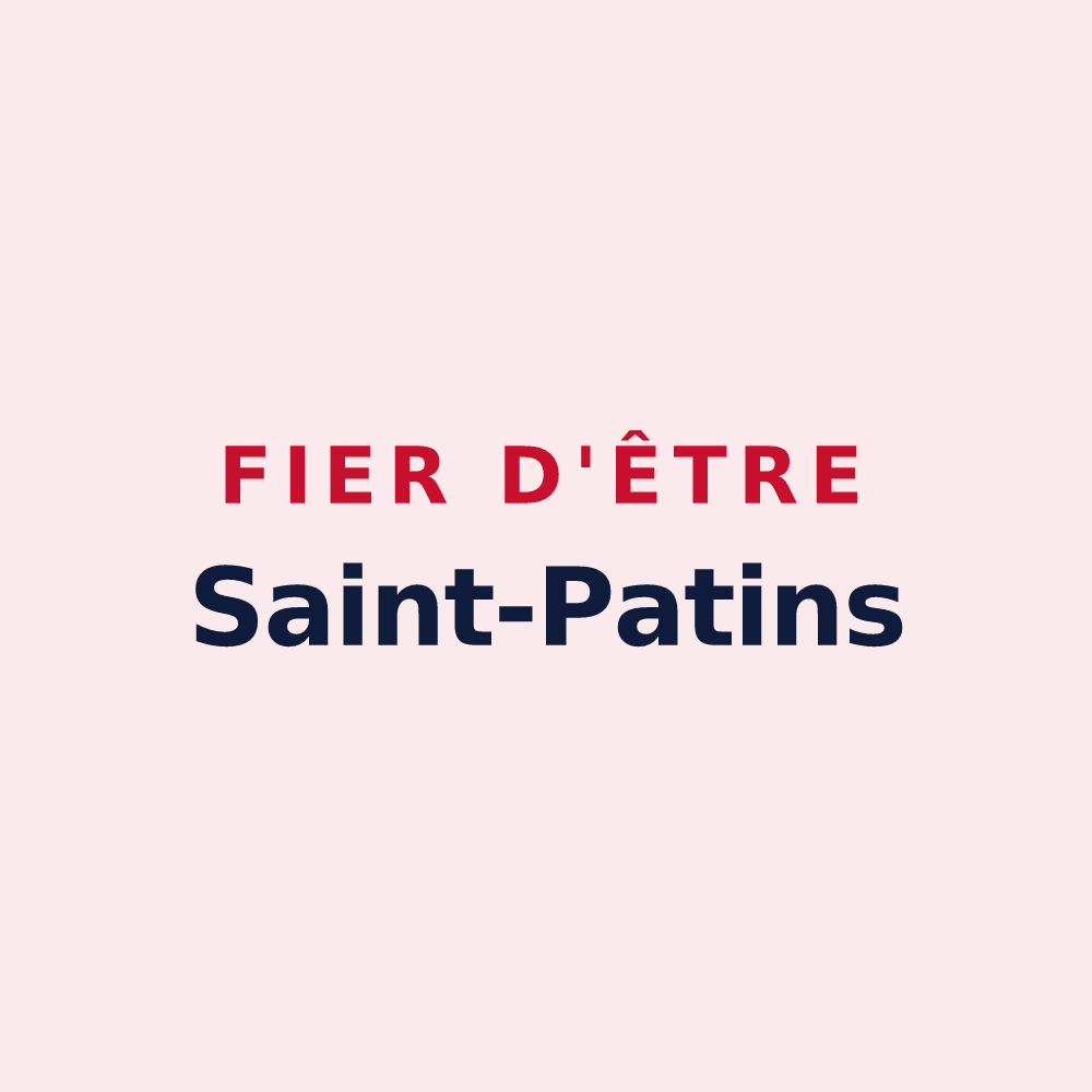 Magnet « Fier d'être Saint-Patins » — design pour Saint-Pancrace