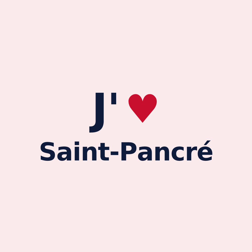 Magnet personnalisé Saint-Pancré — design J'aime Saint-Pancré