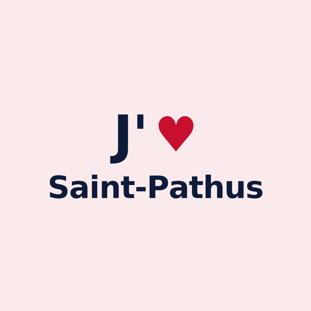 Magnet personnalisé Saint-Pathus — design J'aime Saint-Pathus