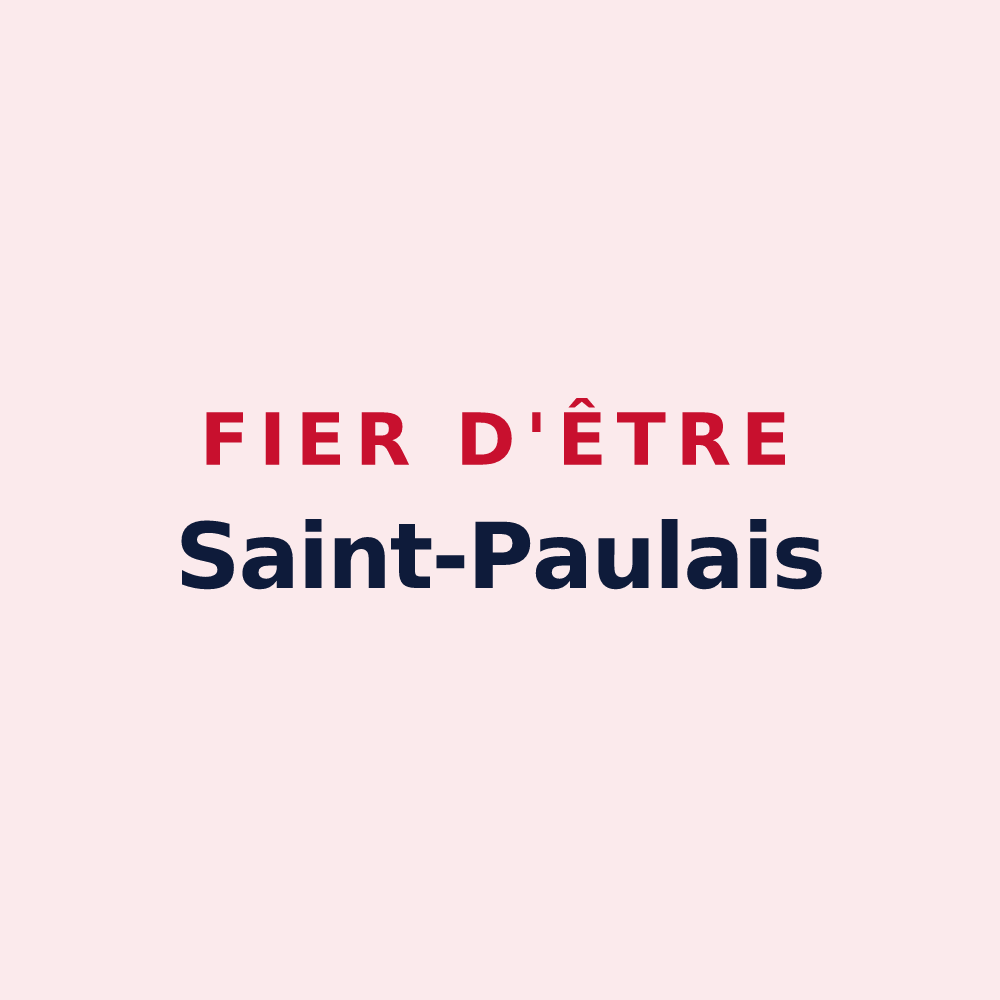 Magnet « Fier d'être Saint-Paulais » — design pour Saint-Paul