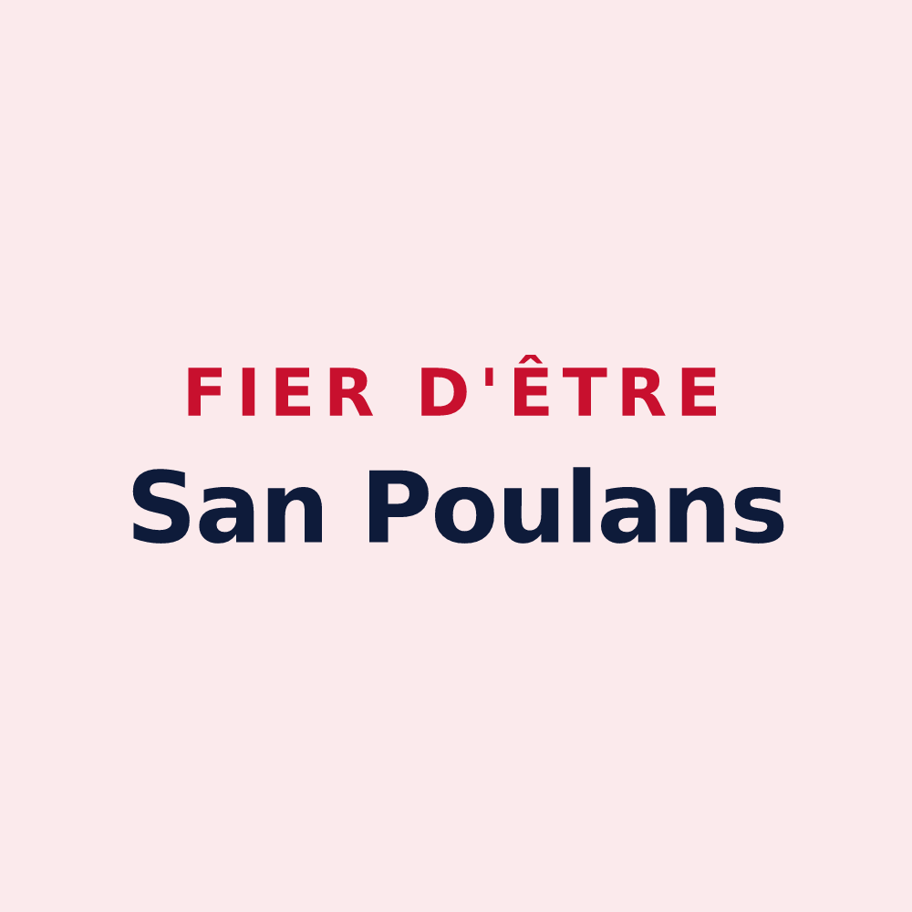Magnet « Fier d'être San Poulans » — design pour Saint-Paul-en-Chablais