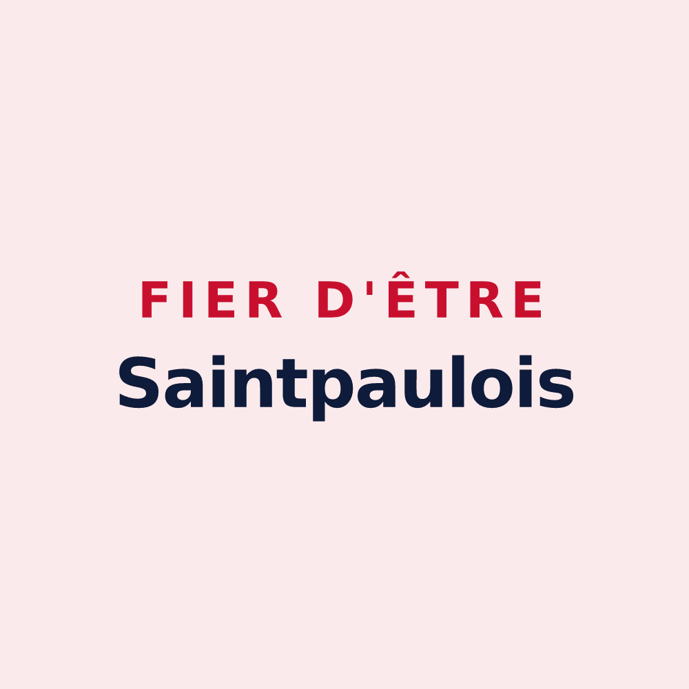 Magnet « Fier d'être Saintpaulois » — design pour Saint-Paul-en-Forêt