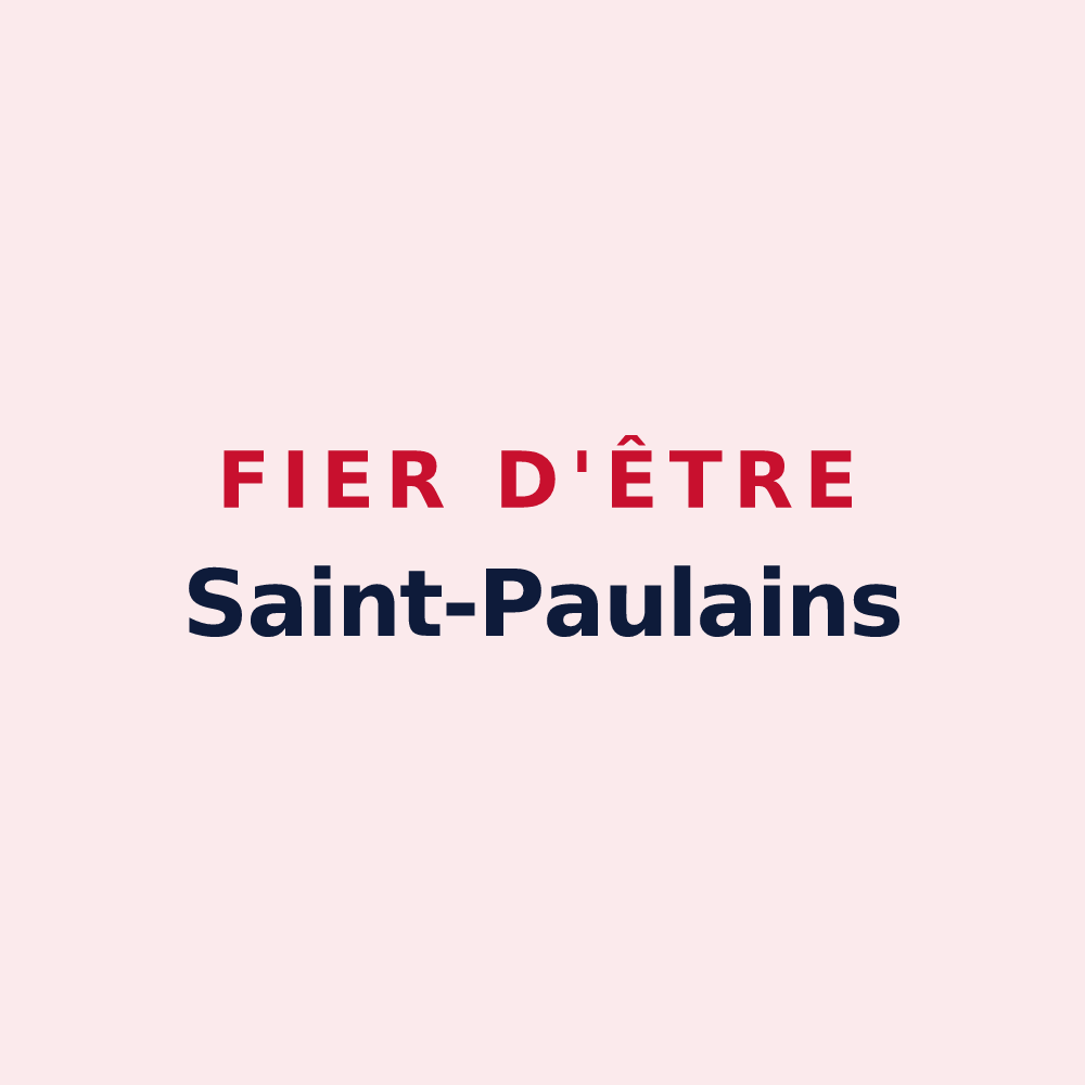 Magnet « Fier d'être Saint-Paulains » — design pour Saint-Paul-la-Coste