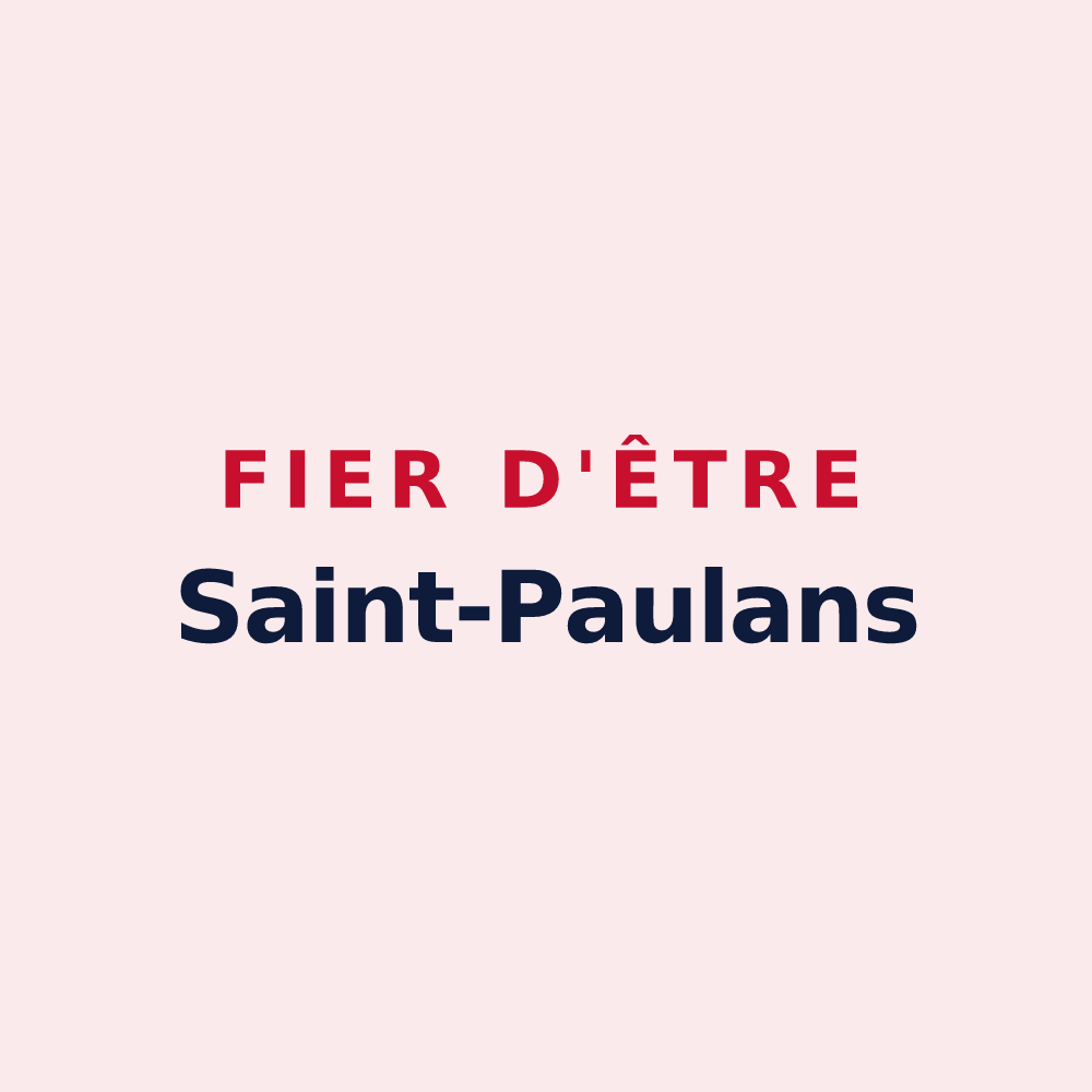 Magnet « Fier d'être Saint-Paulans » — design pour Saint-Paul-le-Froid