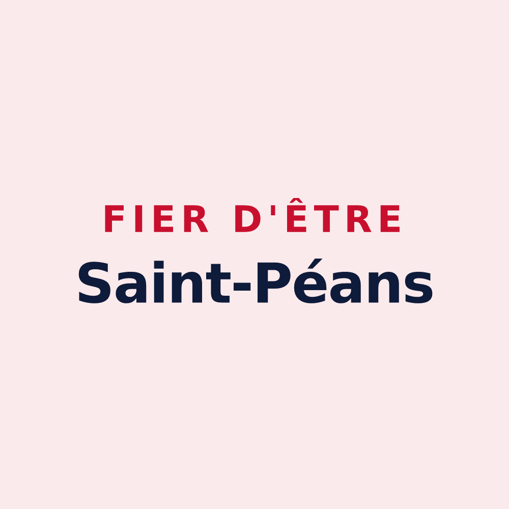 Magnet « Fier d'être Saint-Péans » — design pour Saint-Pé-Delbosc