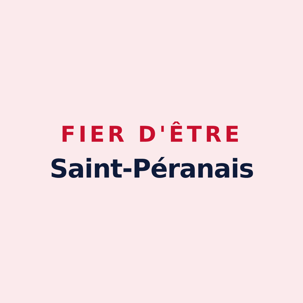 Magnet « Fier d'être Saint-Péranais » — design pour Saint-Péran
