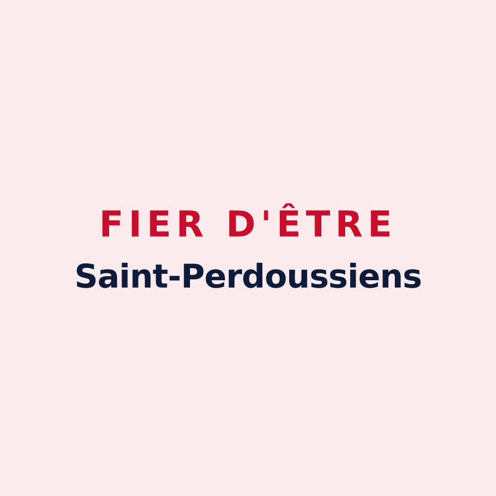 Magnet « Fier d'être Saint-Perdoussiens » — design pour Saint-Perdoux