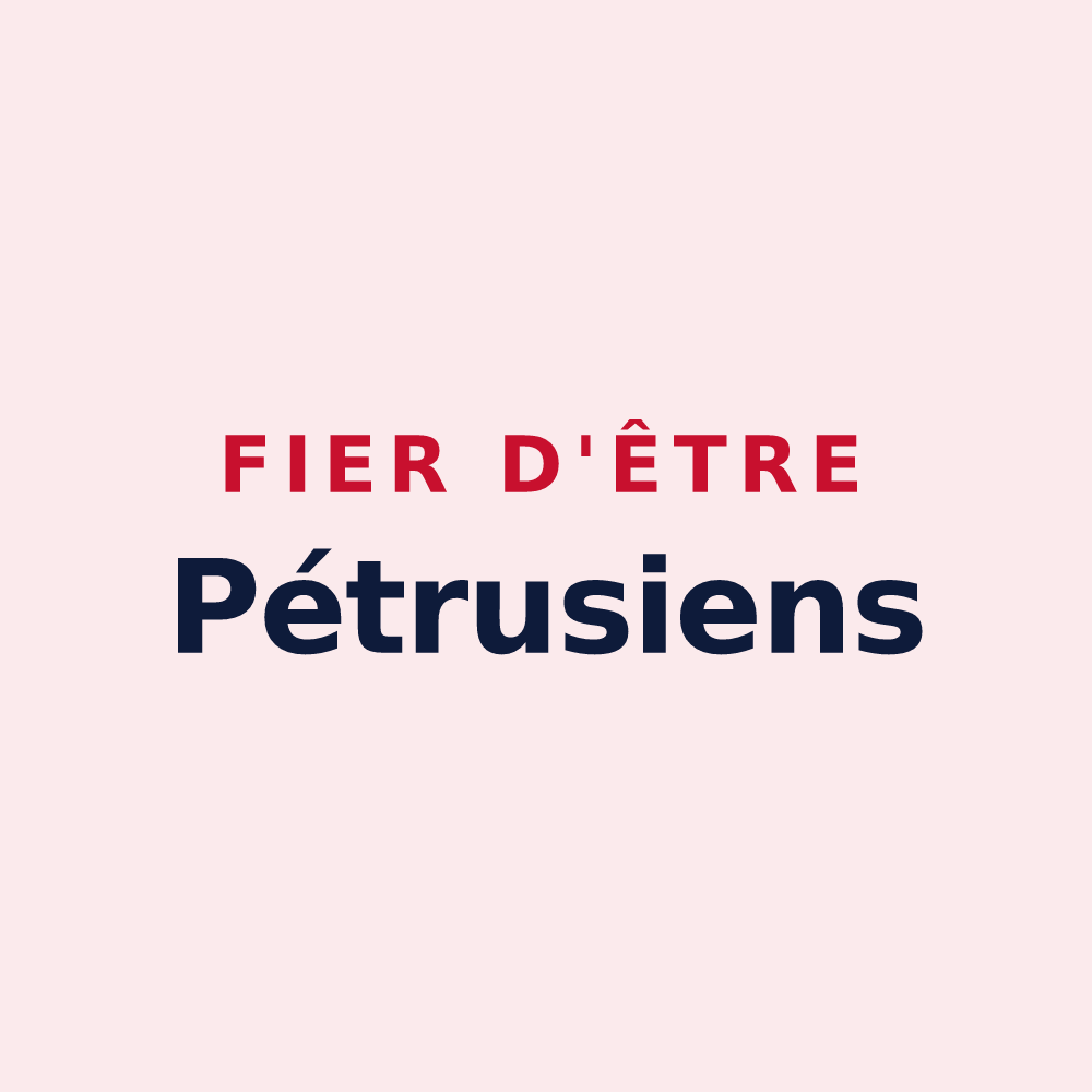 Magnet « Fier d'être Pétrusiens » — design pour Saint-Péreuse