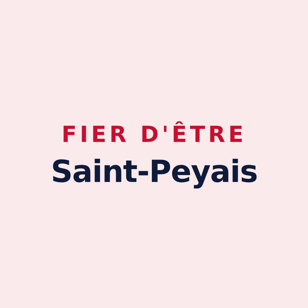Magnet « Fier d'être Saint-Peyais » — design pour Saint-Pey-de-Castets