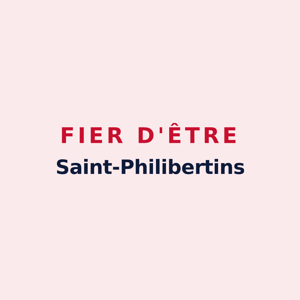 Magnet « Fier d'être Saint-Philibertins » — design pour Saint-Philbert-des-Champs