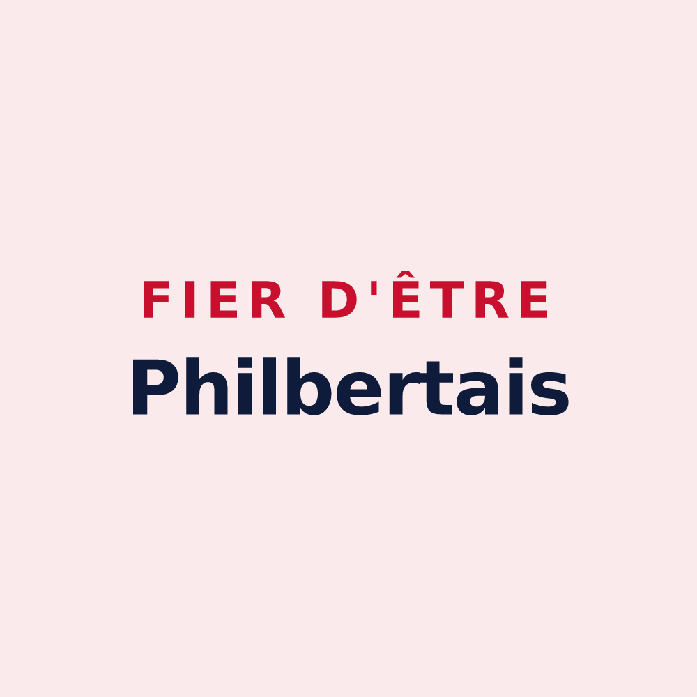 Magnet « Fier d'être Philbertais » — design pour Saint-Philbert-du-Peuple