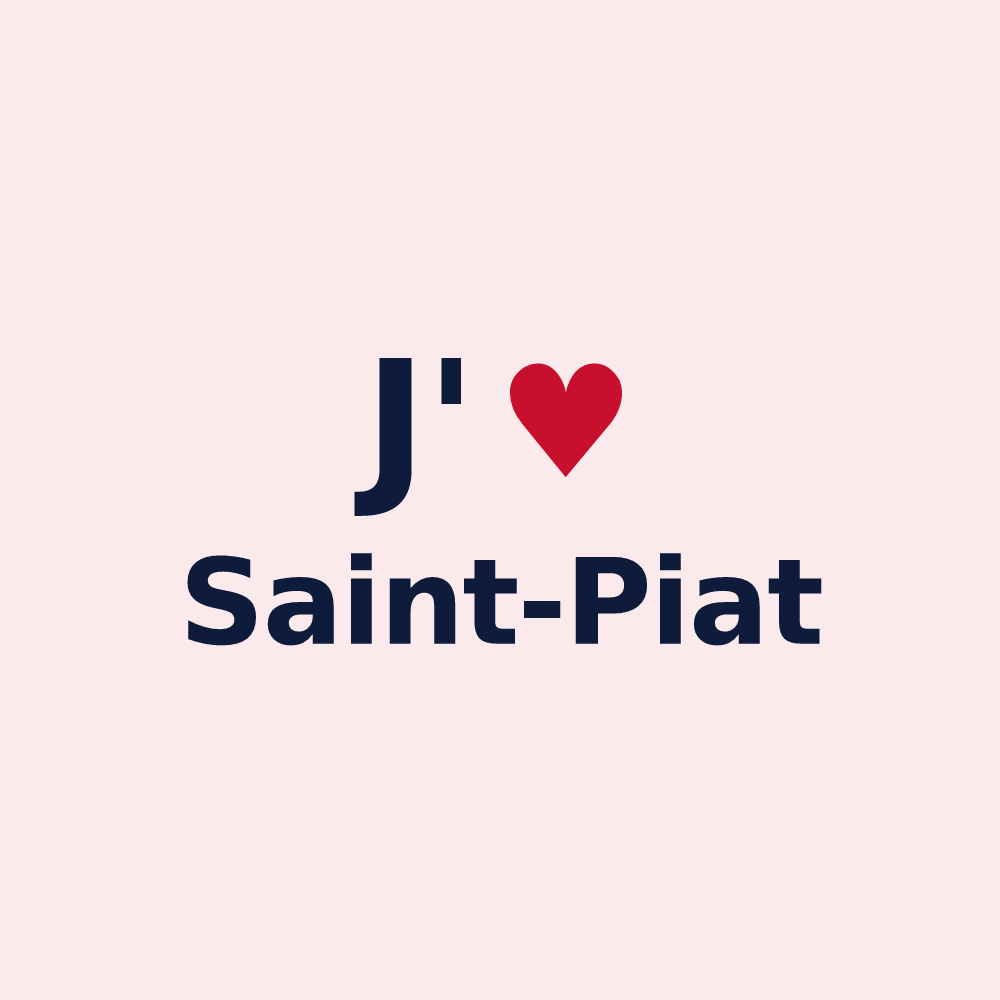 Magnet personnalisé Saint-Piat — design J'aime Saint-Piat