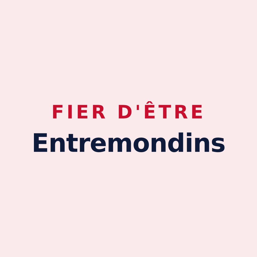Magnet « Fier d'être Entremondins » — design pour Saint-Pierre-d'Entremont