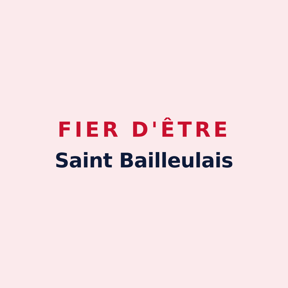 Magnet « Fier d'être Saint Bailleulais » — design pour Saint-Pierre-de-Bailleul