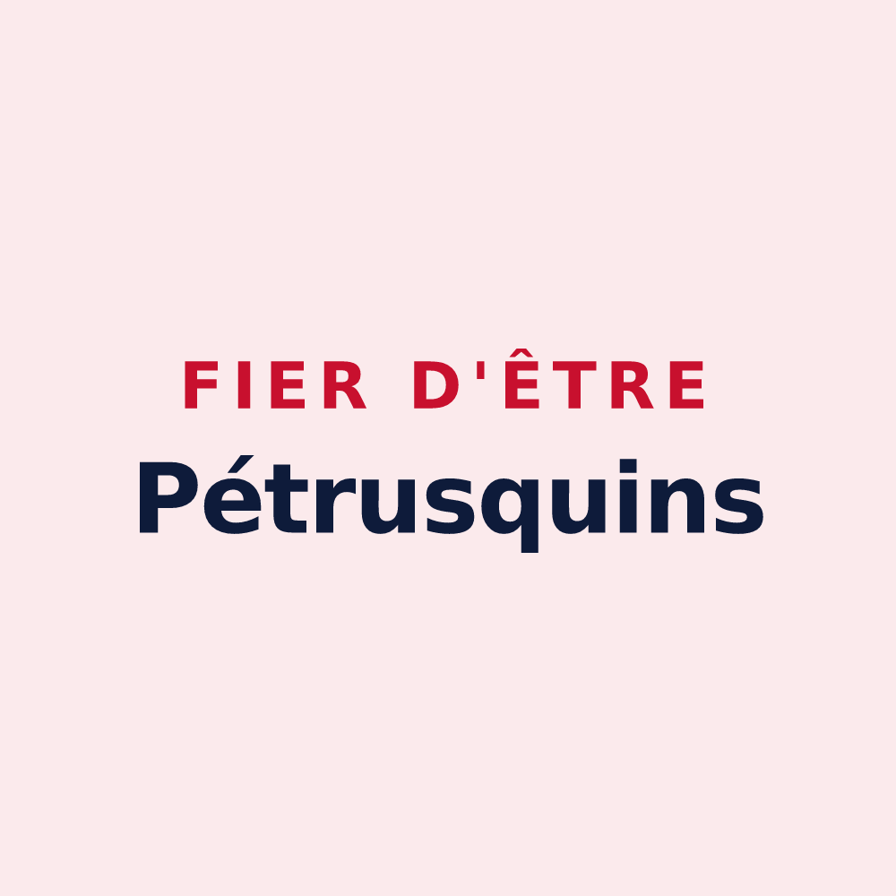 Magnet « Fier d'être Pétrusquins » — design pour Saint-Pierre-de-Bat