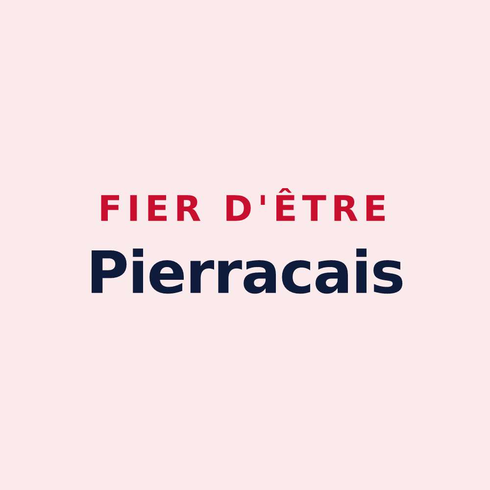 Magnet « Fier d'être Pierracais » — design pour Saint-Pierre-de-Clairac
