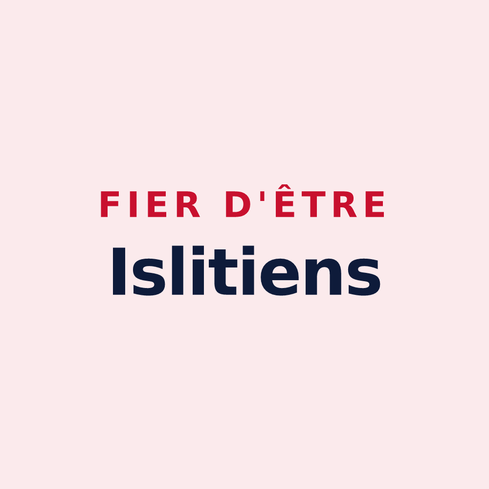 Magnet « Fier d'être Islitiens » — design pour Saint-Pierre-de-l'Isle