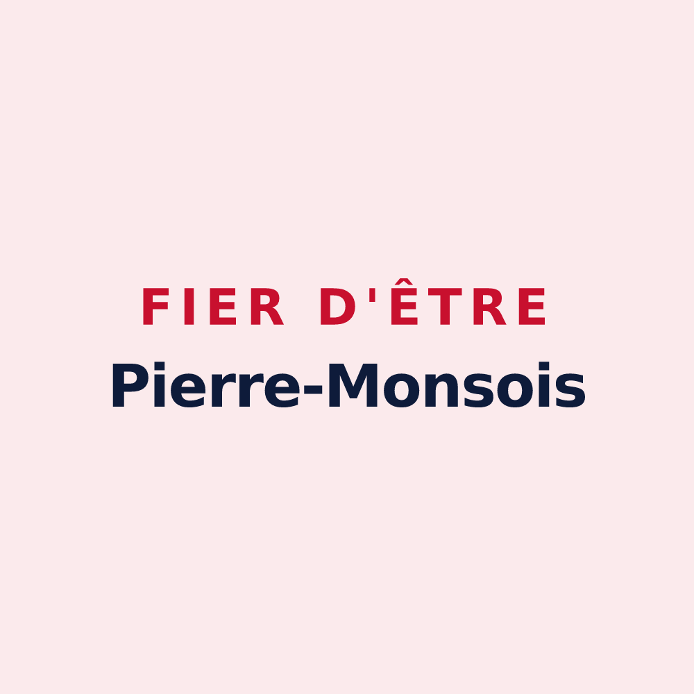 Magnet « Fier d'être Pierre-Monsois » — design pour Saint-Pierre-de-Mons