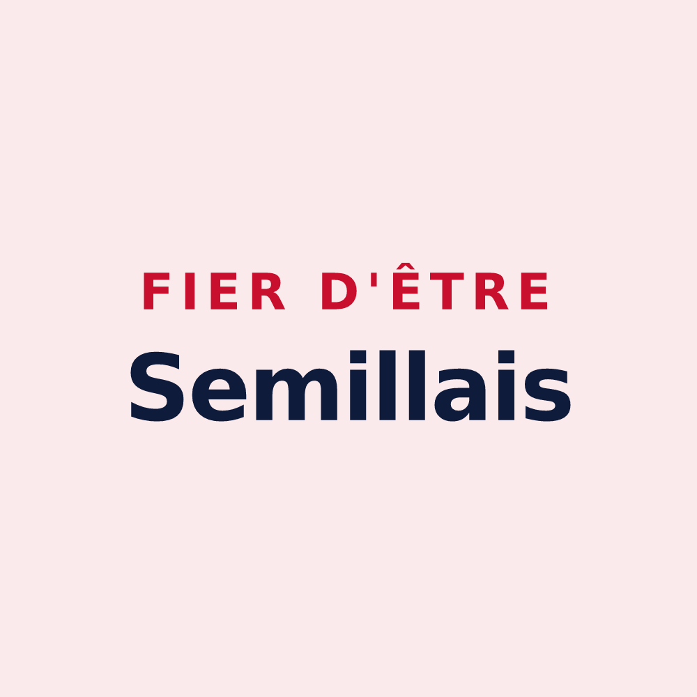 Magnet « Fier d'être Semillais » — design pour Saint-Pierre-de-Semilly