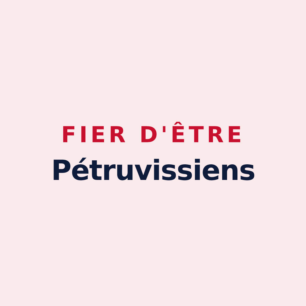 Magnet « Fier d'être Pétruvissiens » — design pour Saint-Pierre-des-Ifs