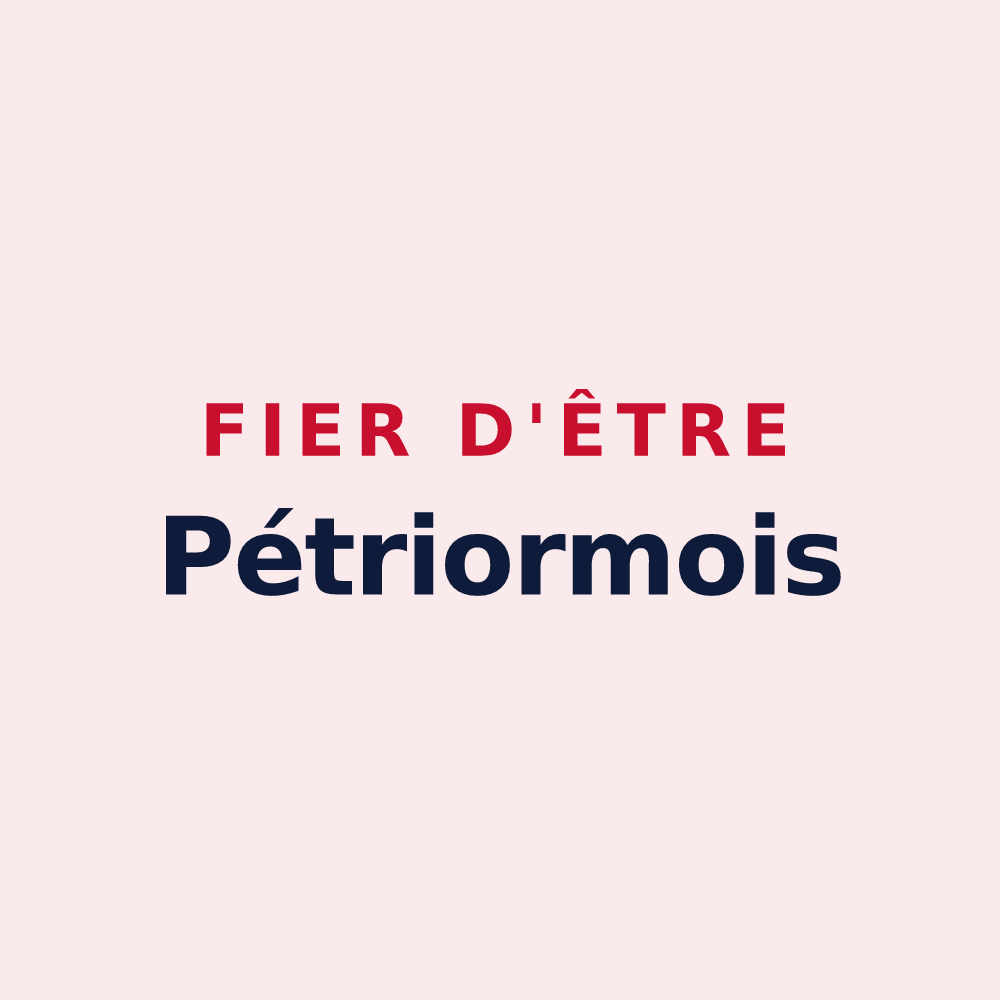 Magnet « Fier d'être Pétriormois » — design pour Saint-Pierre-des-Ormes