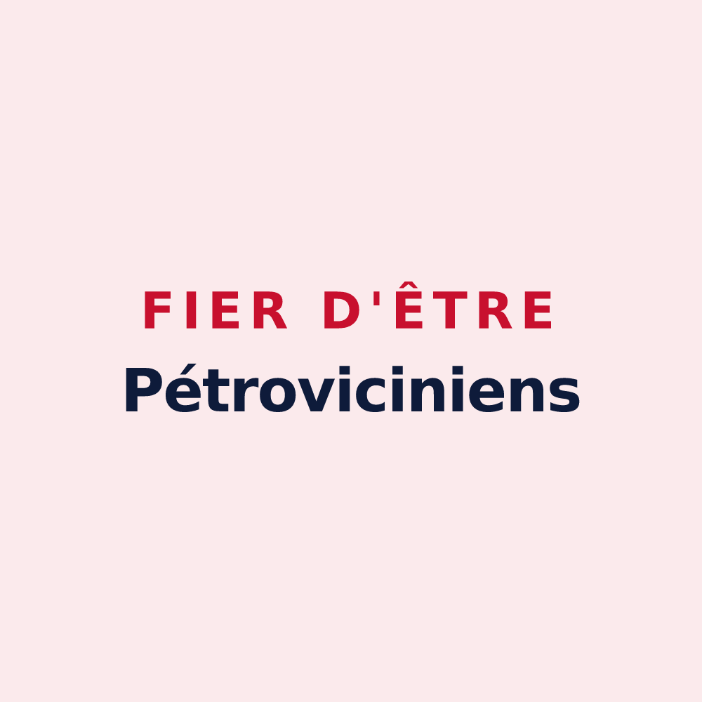 Magnet « Fier d'être Pétroviciniens » — design pour Saint-Pierre-du-Chemin