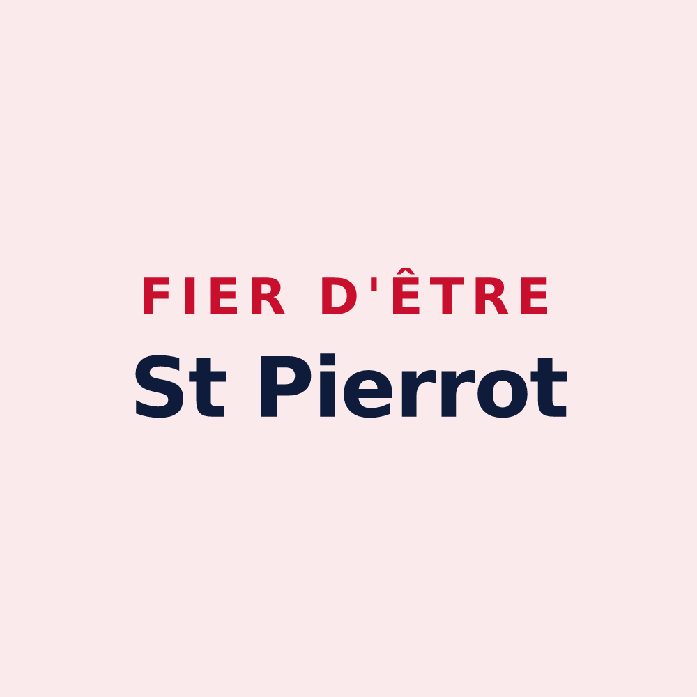 Magnet « Fier d'être St Pierrot » — design pour Saint-Pierre-la-Noaille