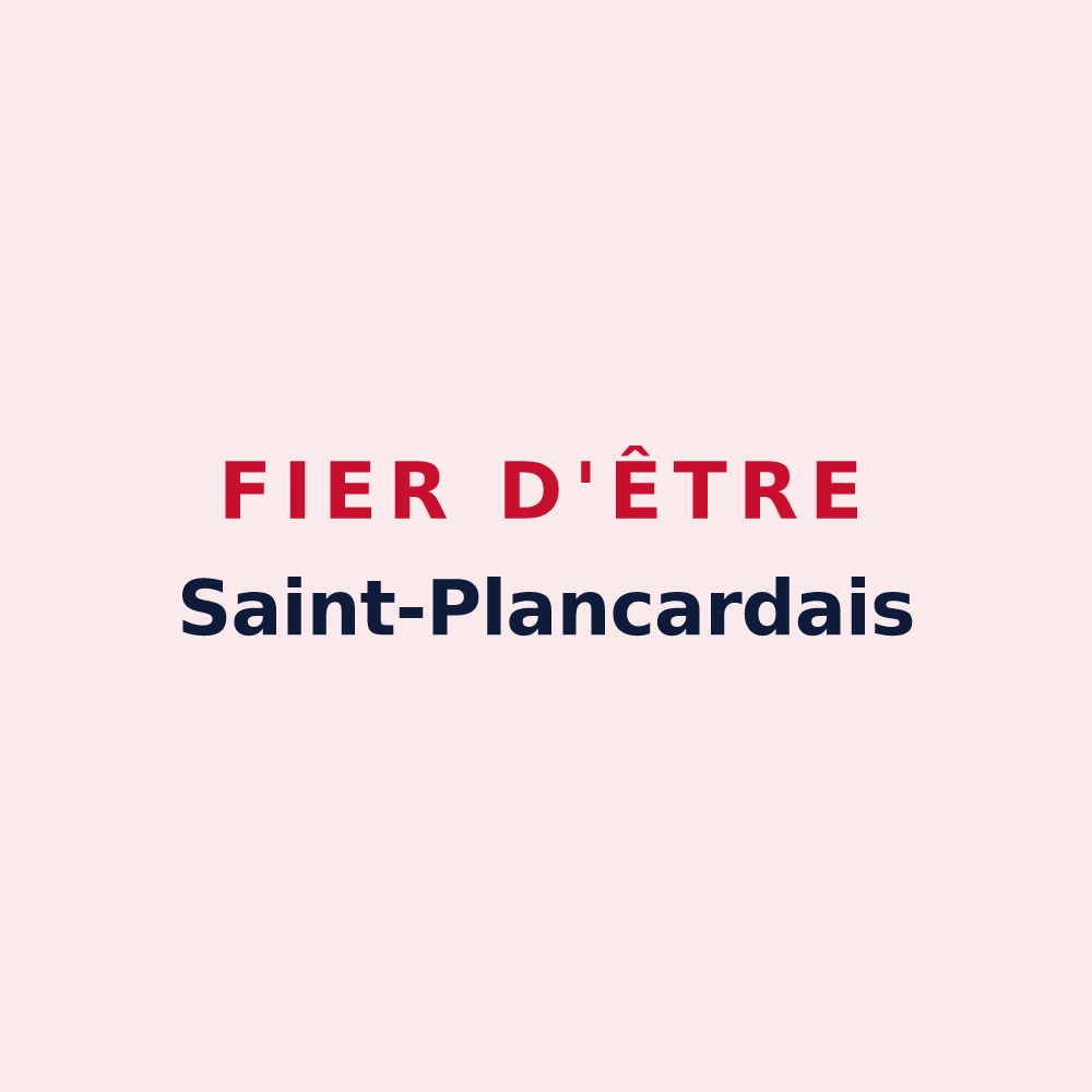 Magnet « Fier d'être Saint-Plancardais » — design pour Saint-Plancard