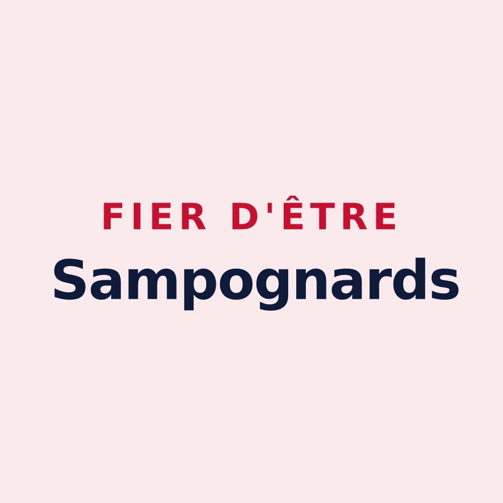 Magnet « Fier d'être Sampognards » — design pour Saint-Point