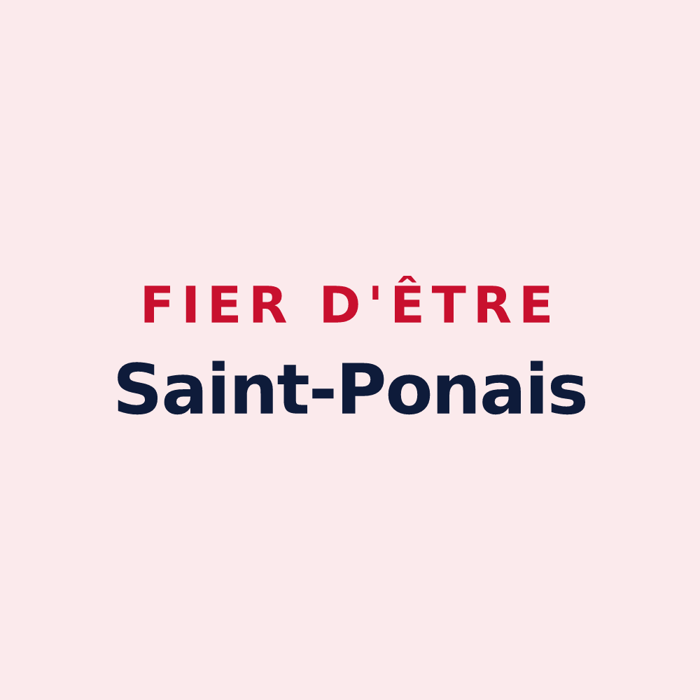 Magnet « Fier d'être Saint-Ponais » — design pour Saint-Pons-la-Calm