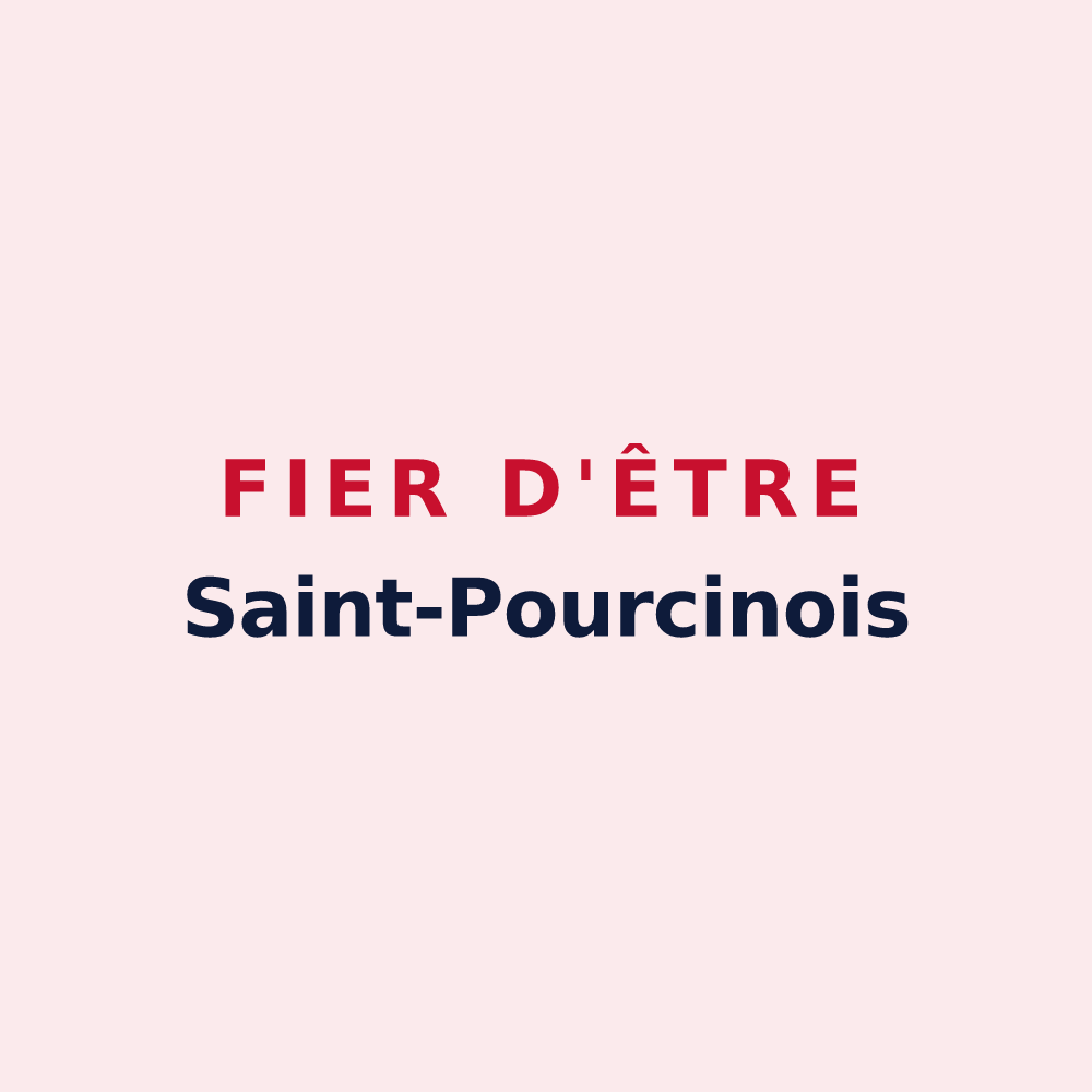 Magnet « Fier d'être Saint-Pourcinois » — design pour Saint-Pourçain-sur-Sioule