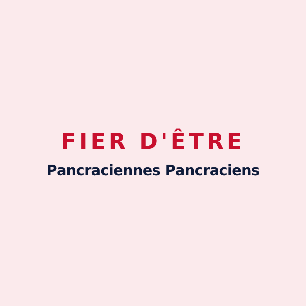 Magnet « Fier d'être Pancraciennes Pancraciens » — design pour Saint-Prancher