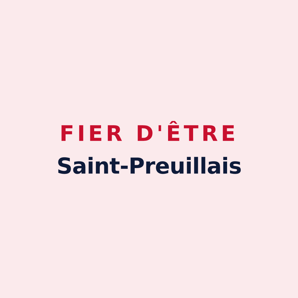 Magnet « Fier d'être Saint-Preuillais » — design pour Saint-Preuil