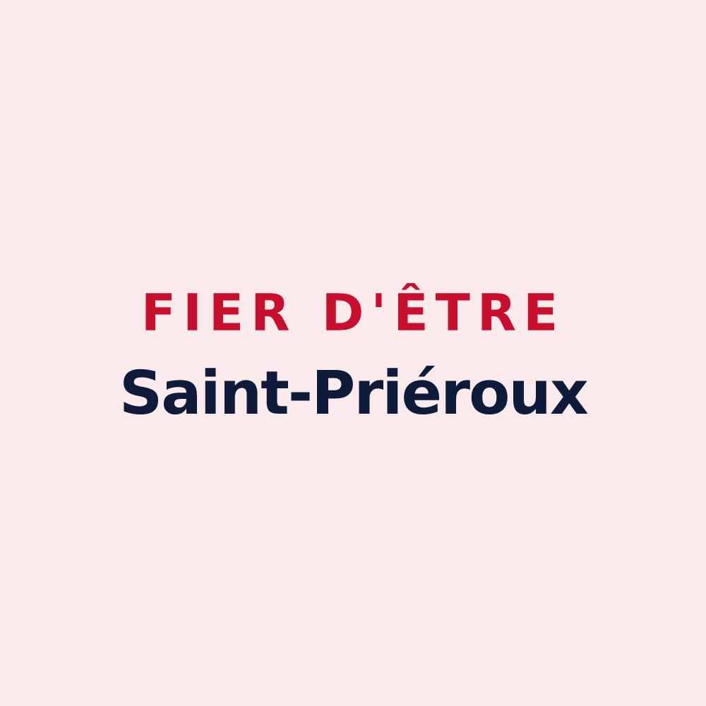 Magnet « Fier d'être Saint-Priéroux » — design pour Saint-Priest