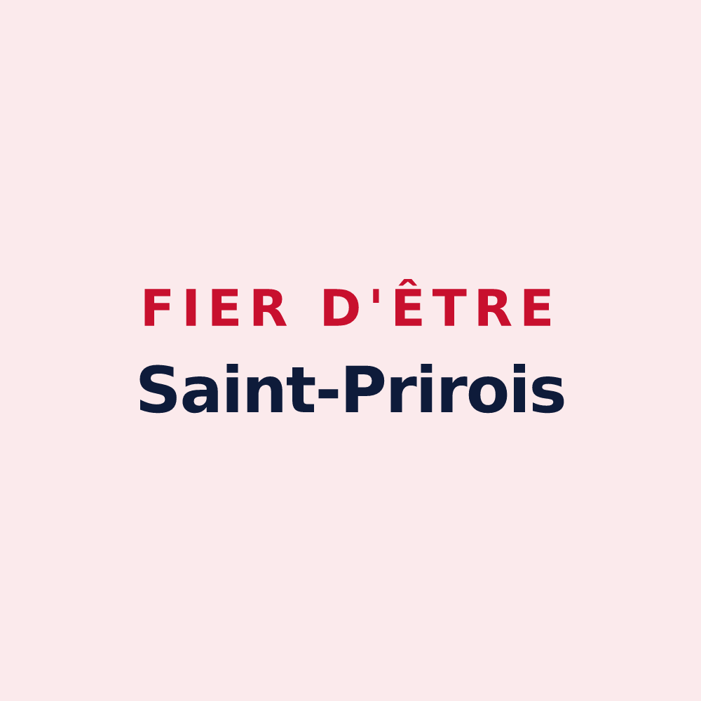 Magnet « Fier d'être Saint-Prirois » — design pour Saint-Prix