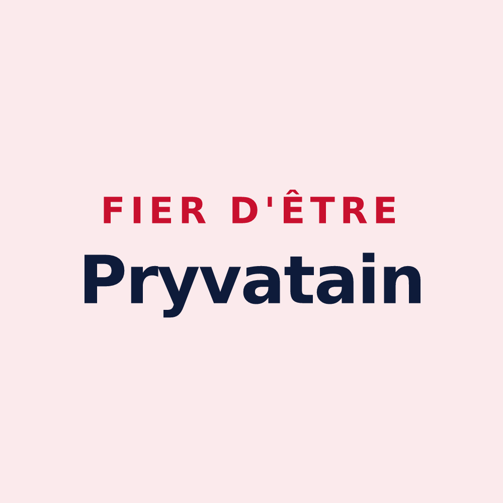 Magnet « Fier d'être Pryvatain » — design pour Saint-Pryvé-Saint-Mesmin
