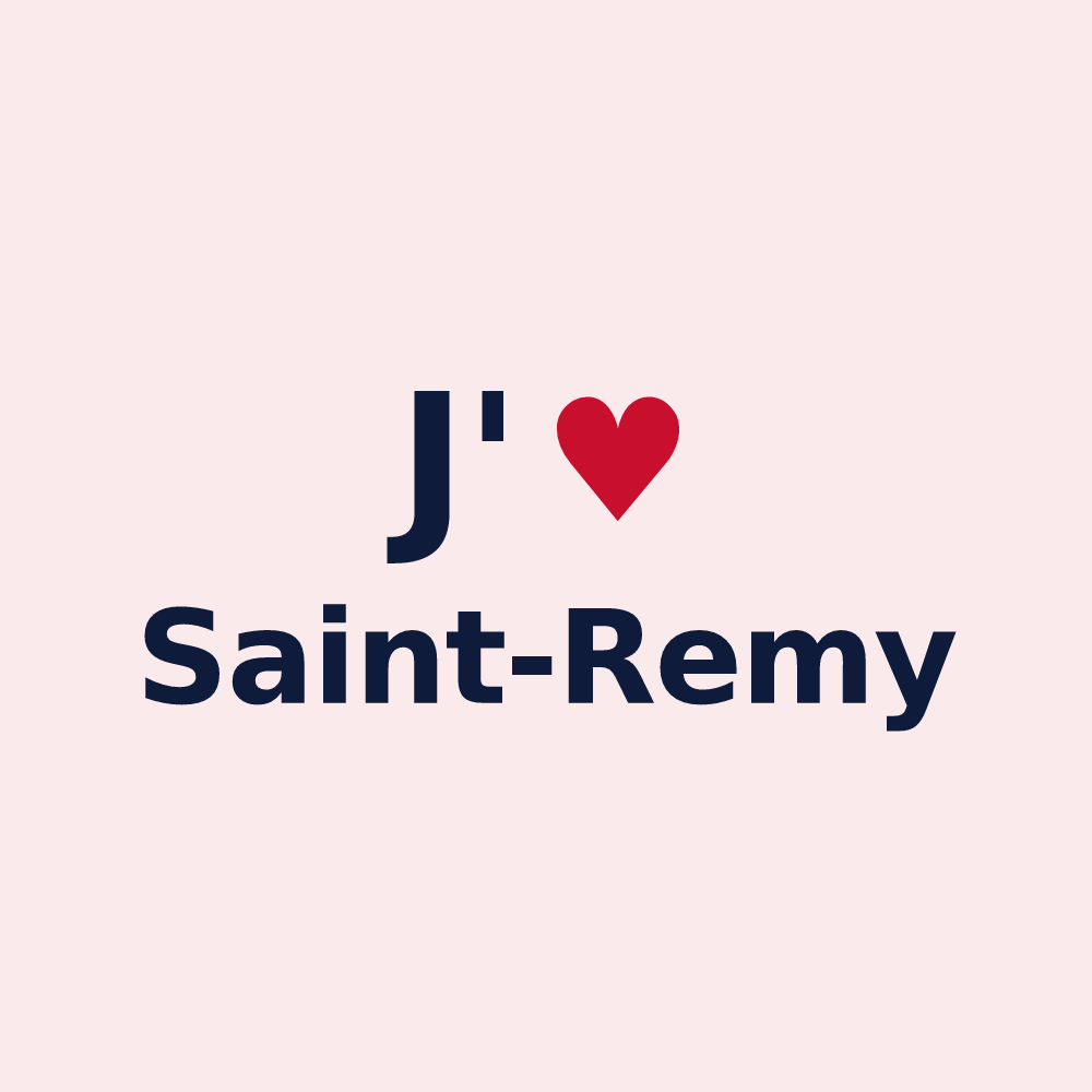 Magnet personnalisé Saint-Remy — design J'aime Saint-Remy