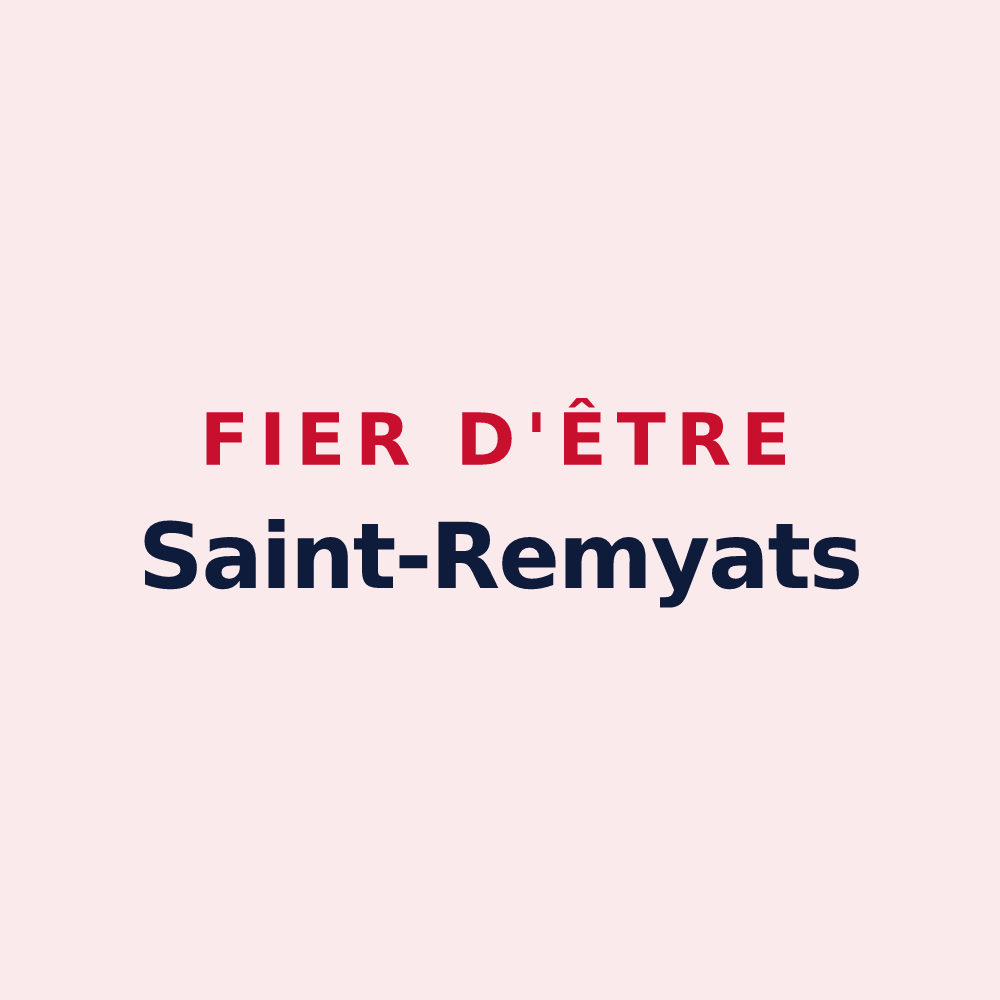 Magnet « Fier d'être Saint-Remyats » — design pour Saint-Remy-sous-Broyes