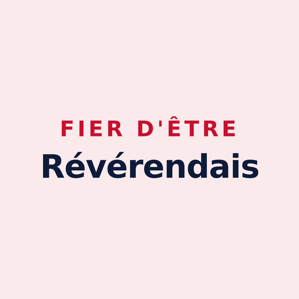 Magnet « Fier d'être Révérendais » — design pour Saint-Révérend